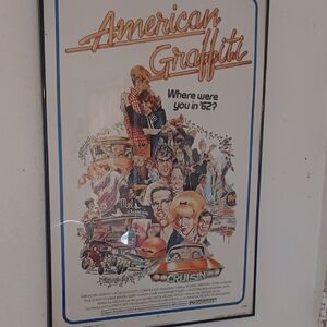 American Graffiti ORIGINAL MOVIE POSTER w/lined Backing